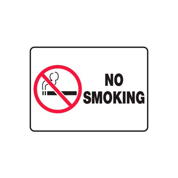 Accuform Accuform No Smoking Graphic Sign, 10inW x 7inH, Plastic MSMK427VP - main